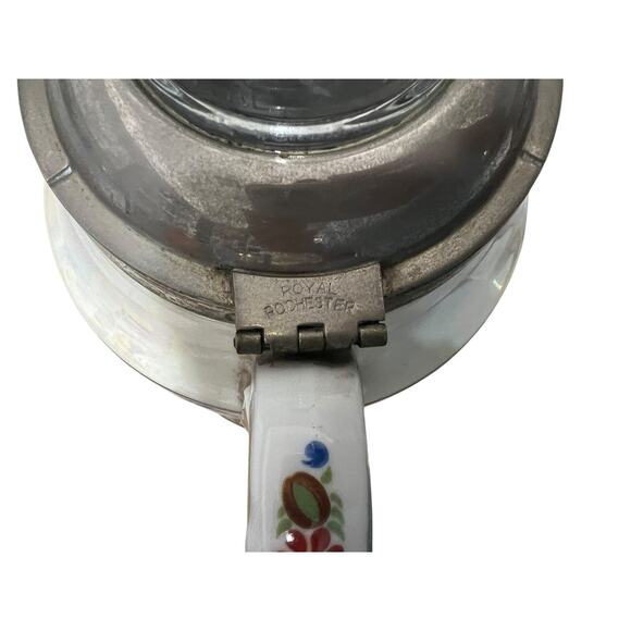 Robeson Royal Rochester Fraunfelter Floral Porcelain Coffee Percolator NO CORD - Picture 6 of 15